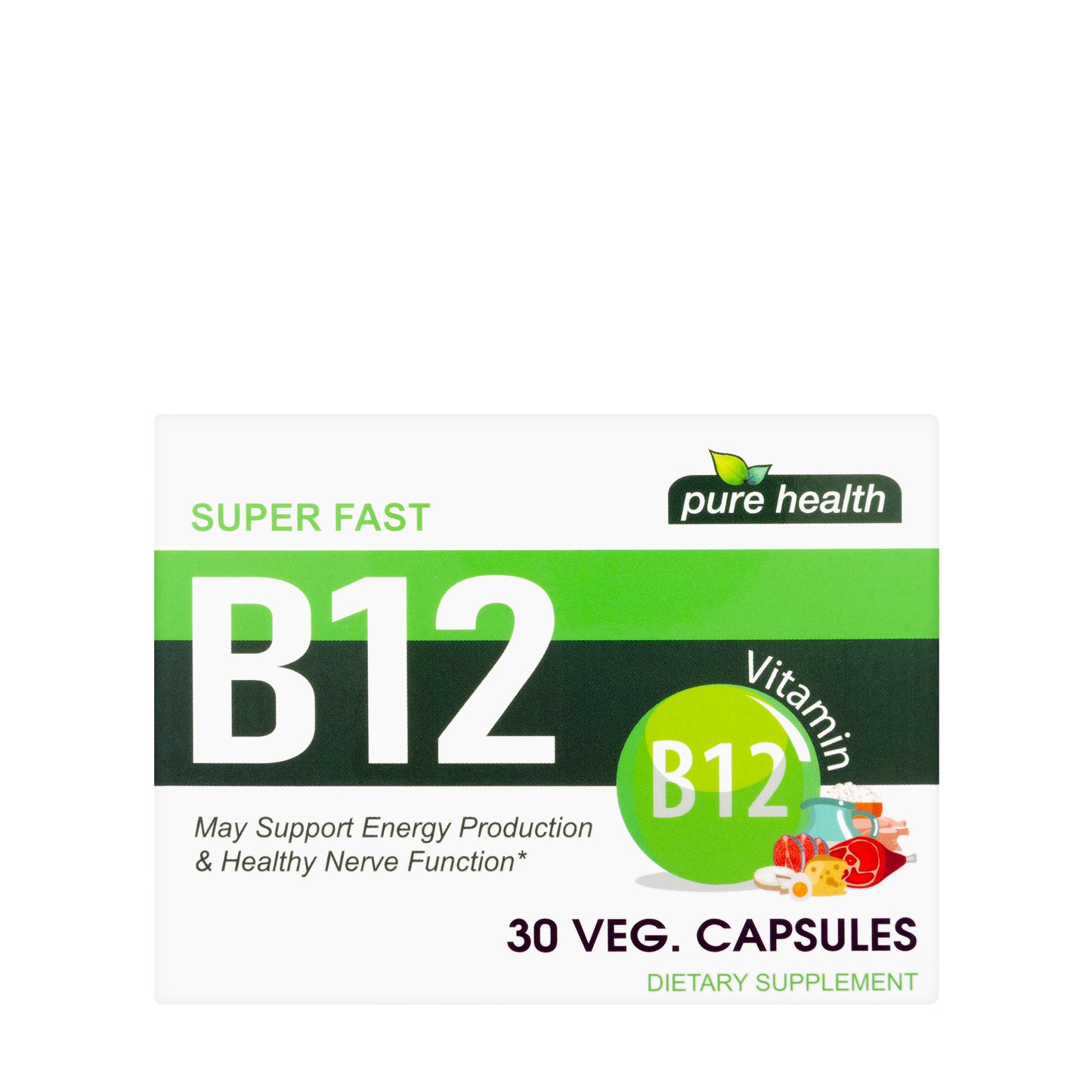 Pure Health Pure Vitamin-B12 30 Capsules