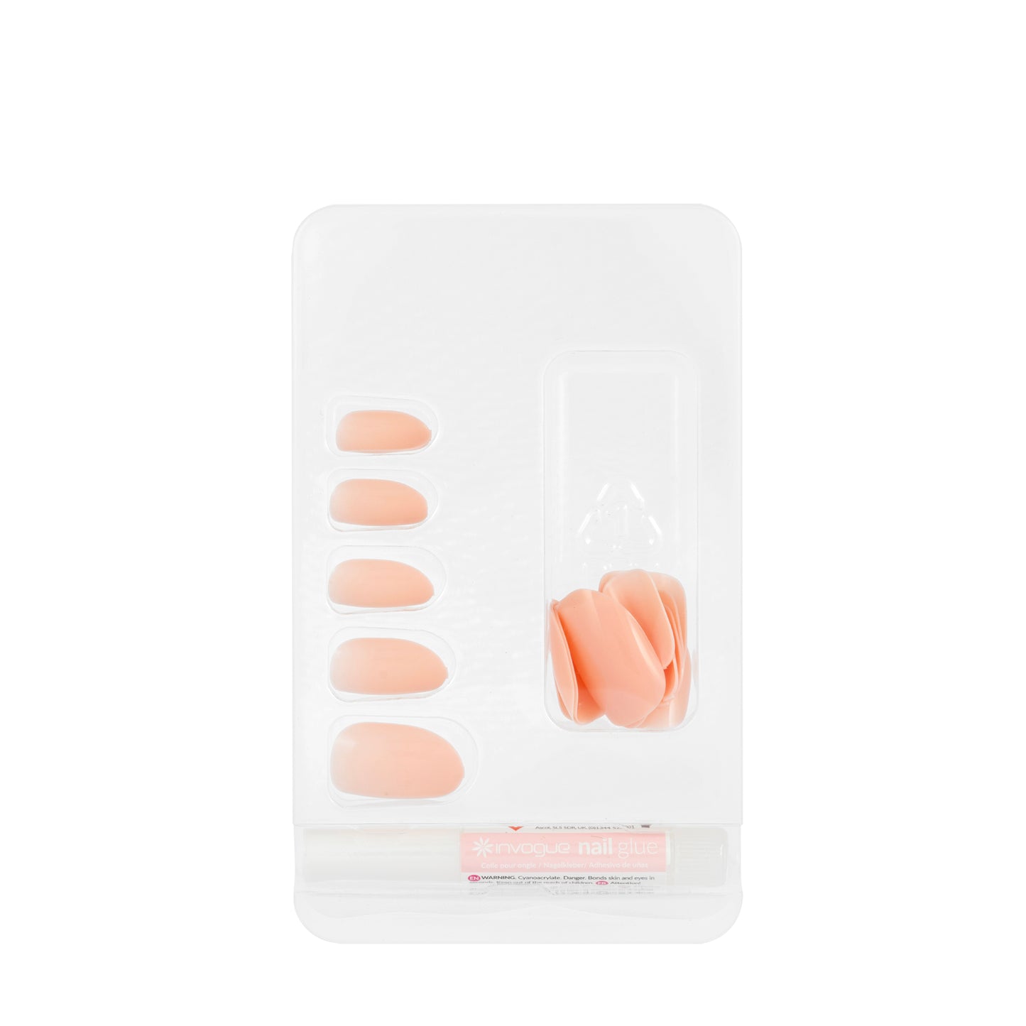 Invogue Natural Nails Baby Pink  (Oval) 227