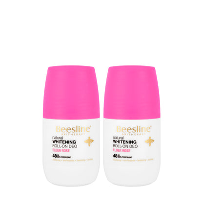 Beesline 48 Hours Whitening Roll On Deo Elder Rose 50 Ml 1+1 Offer Pack
