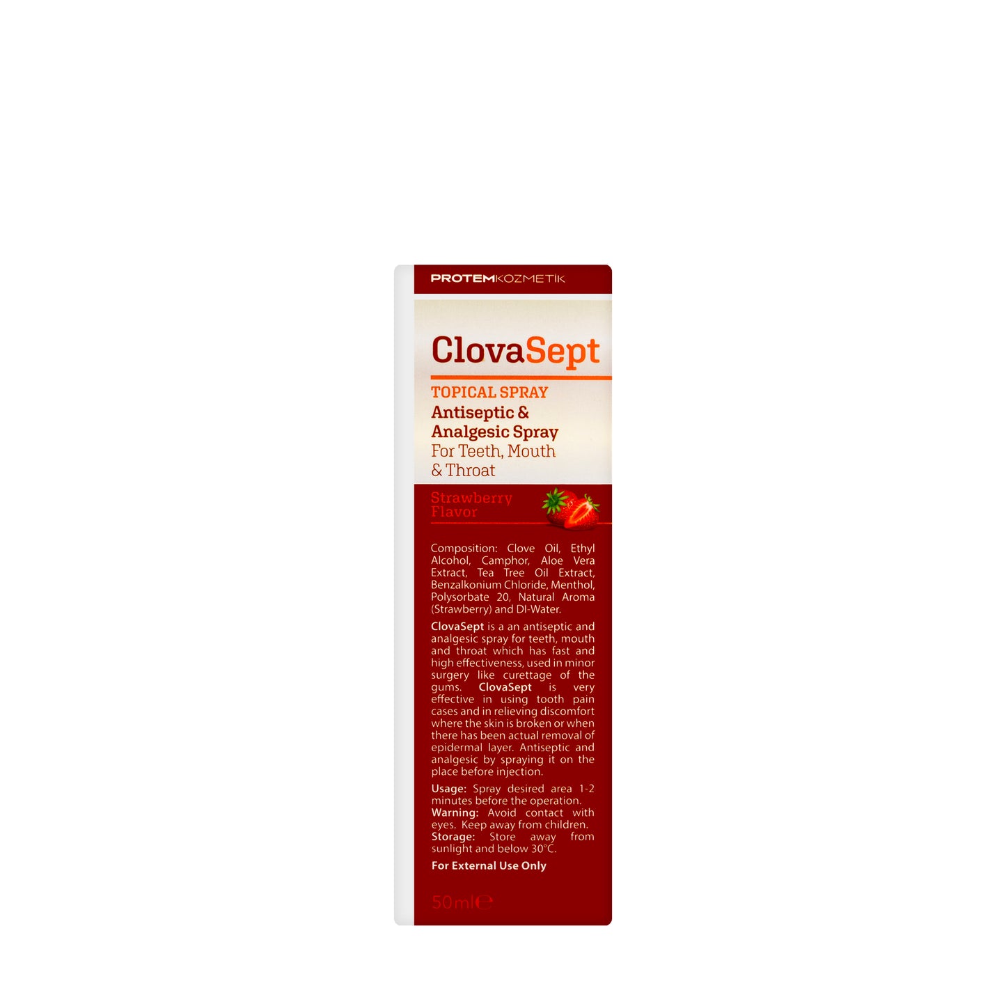 Clova Sept Tropical Spray Strawberry Flavor 50 Ml