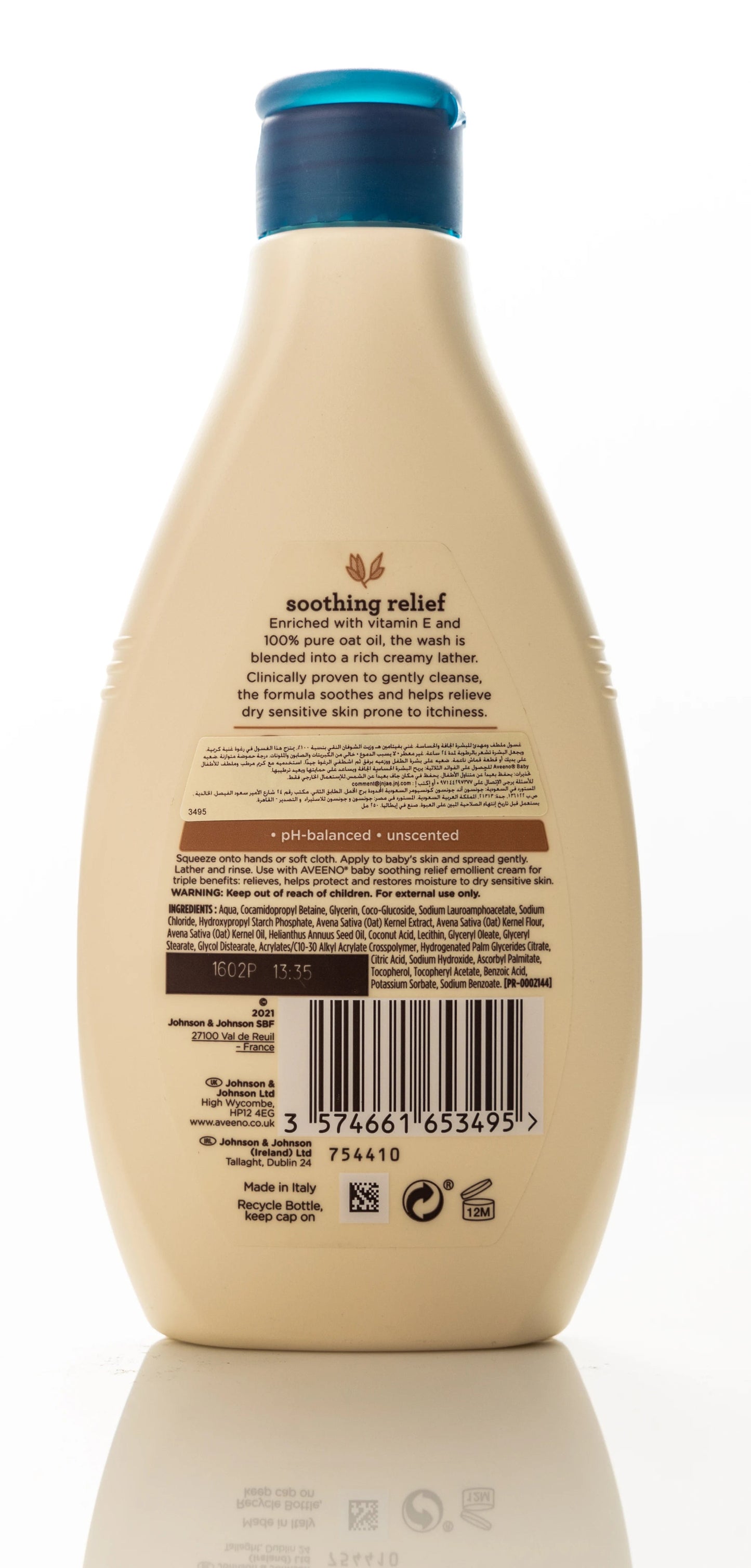 Aveeno Baby Soothing Relief Emollient Wash 250 Ml