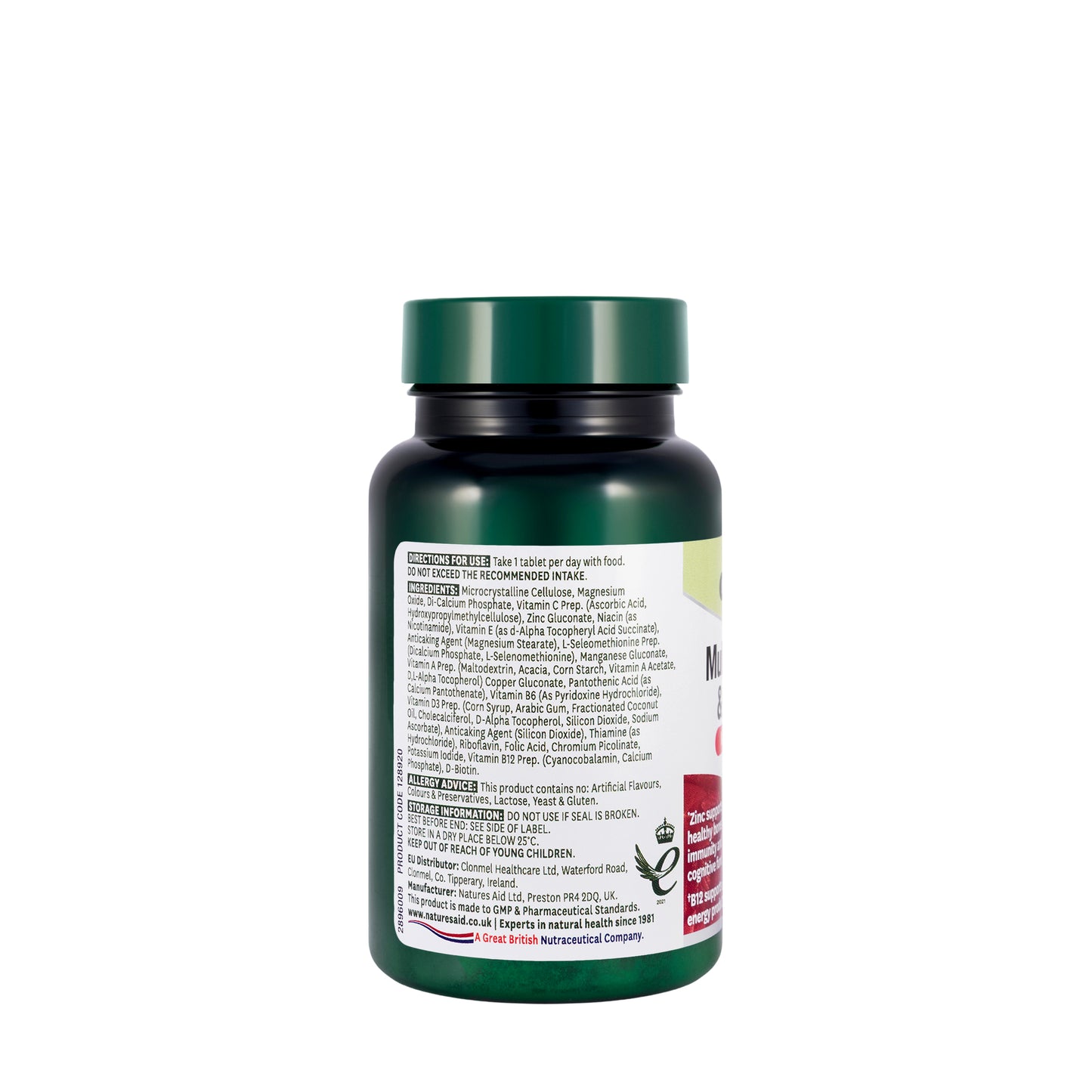 Natures Aid Multi-Vitamins & Minerals Complete 60 Tablet