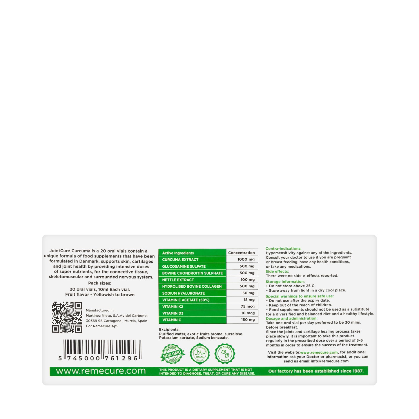Jointcure Vials 20X10 ml