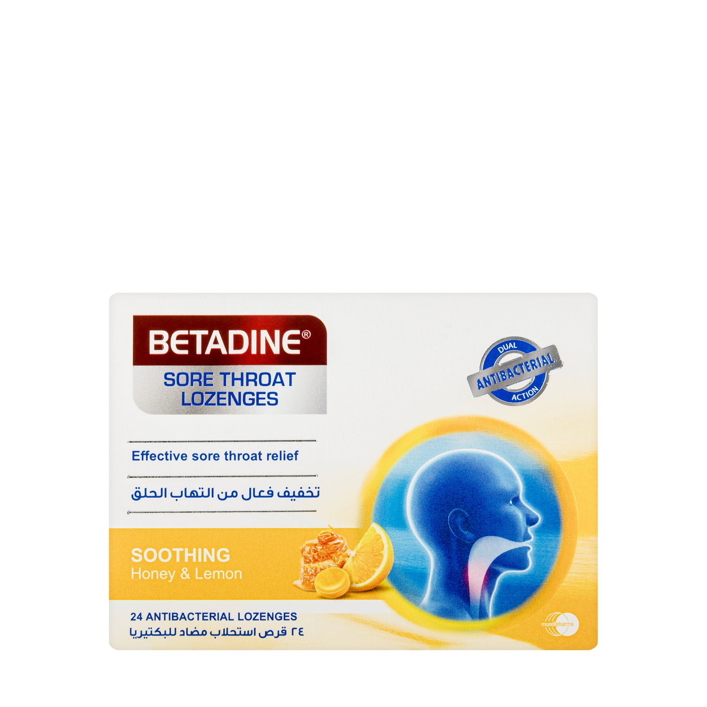 Betadine Throat Honey & Lemon 24Lozenges