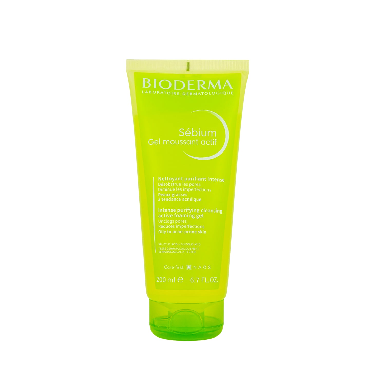 Bioderma Sébium Gel Moussant Actif (Intense Purifying Cleansing Gel) 200 Ml