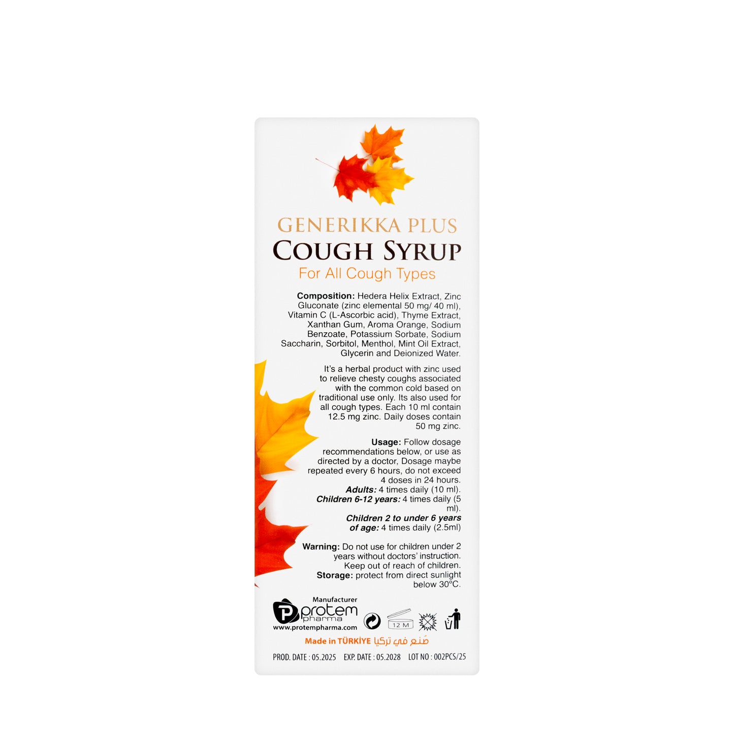 Generikka Plus Cough Syrup 200Ml
