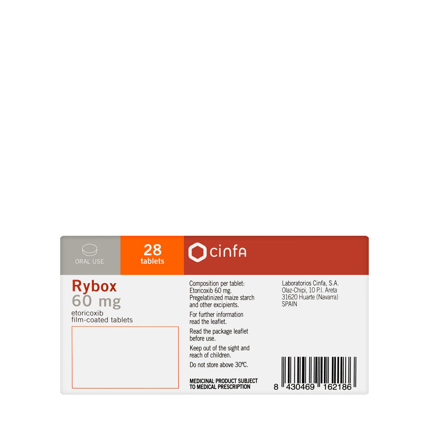 Rybox 60Mg 28 Tablets