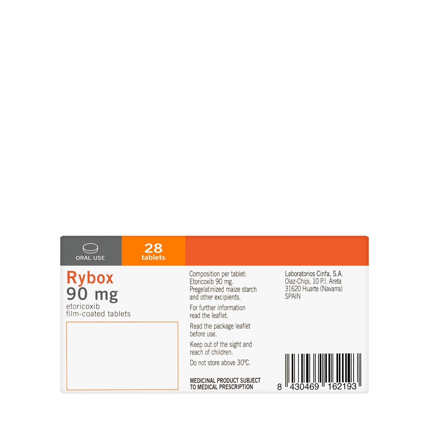 Rybox 90Mg 28 Tablets