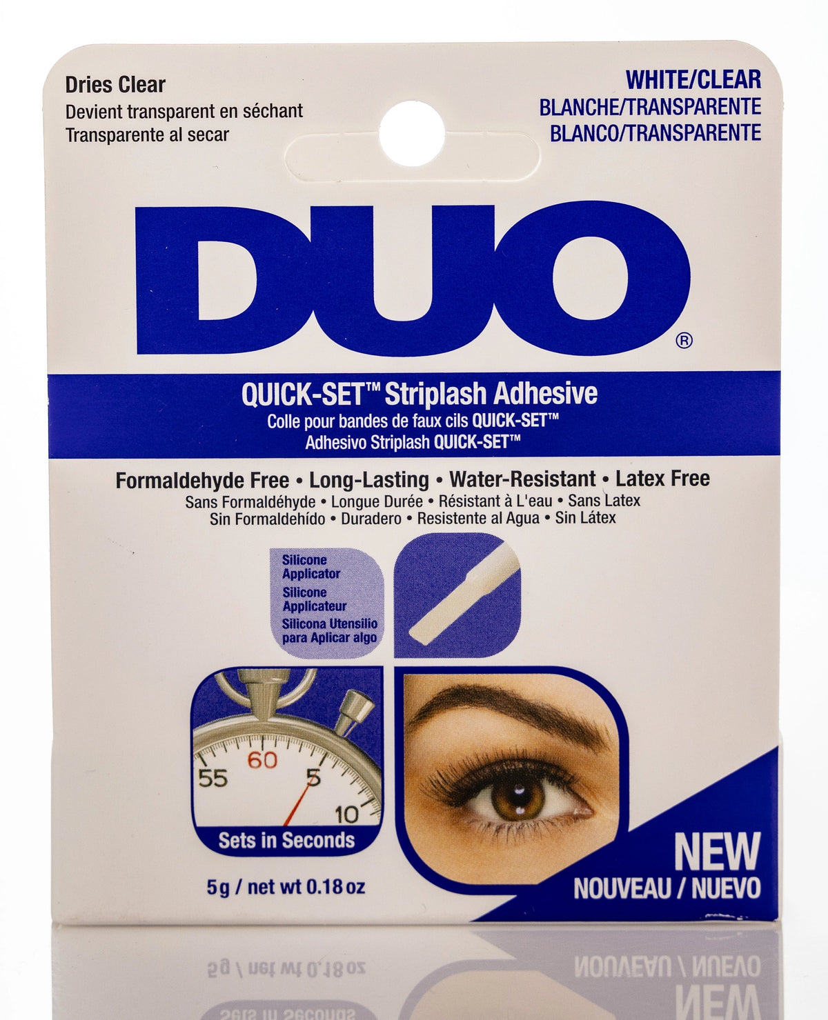 Duo Quick-Set Striplash Adhesive [White/Clear] 5 Gm