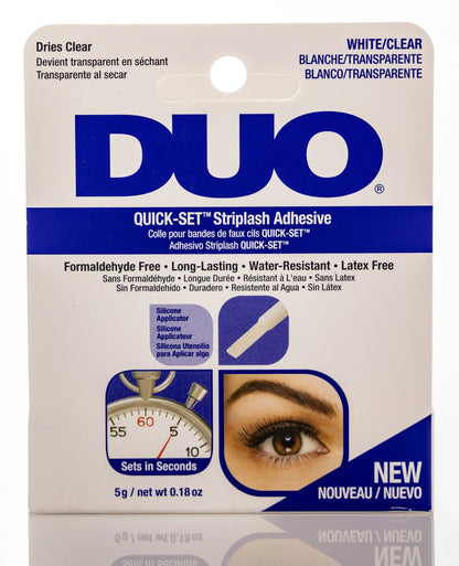 Duo Quick-Set Striplash Adhesive [White/Clear] 5 Gm