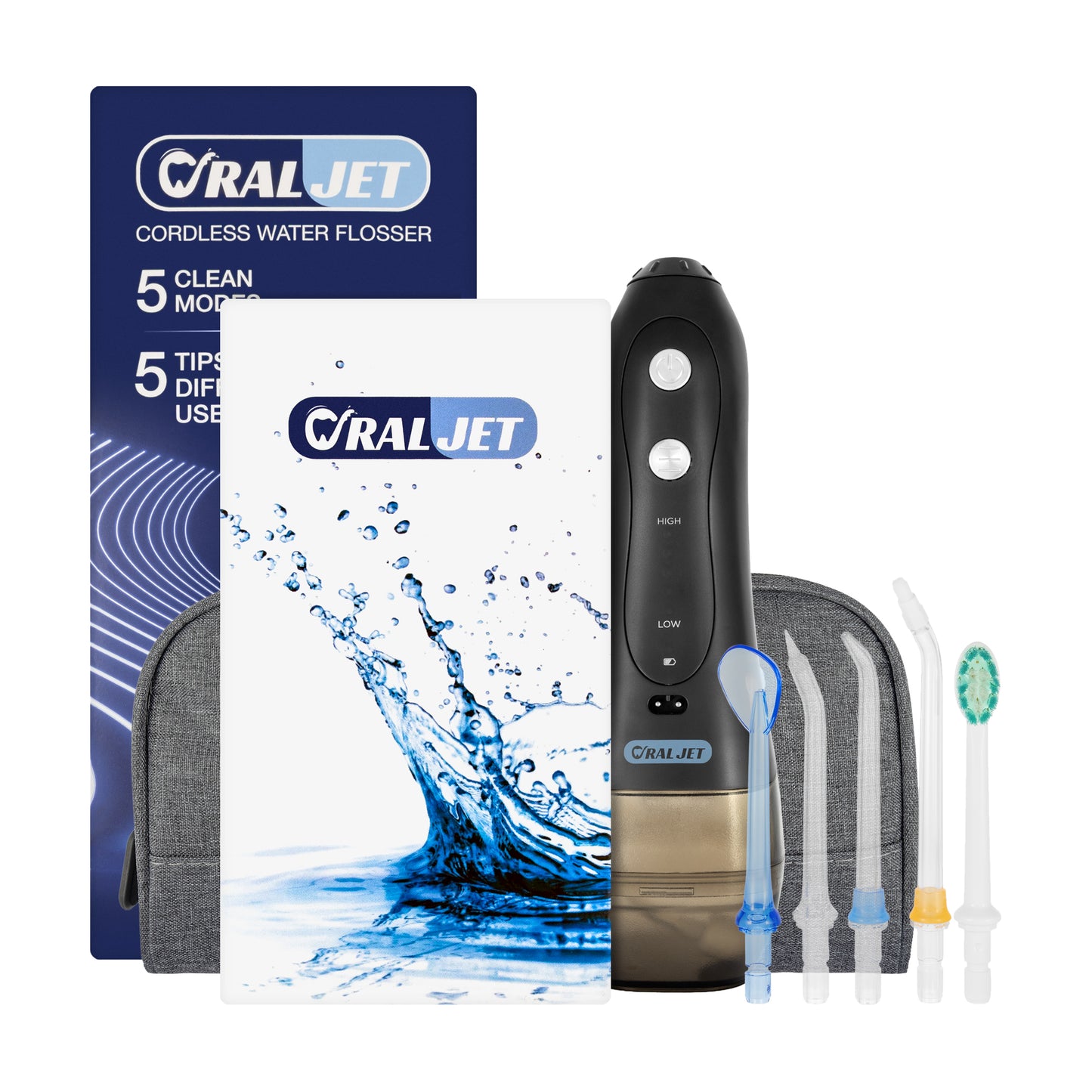 Oraljet Flosser Black + Refill set