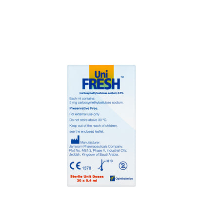 Unifresh Lubricant Eye Drops Ud 0.4Ml 30 pieces