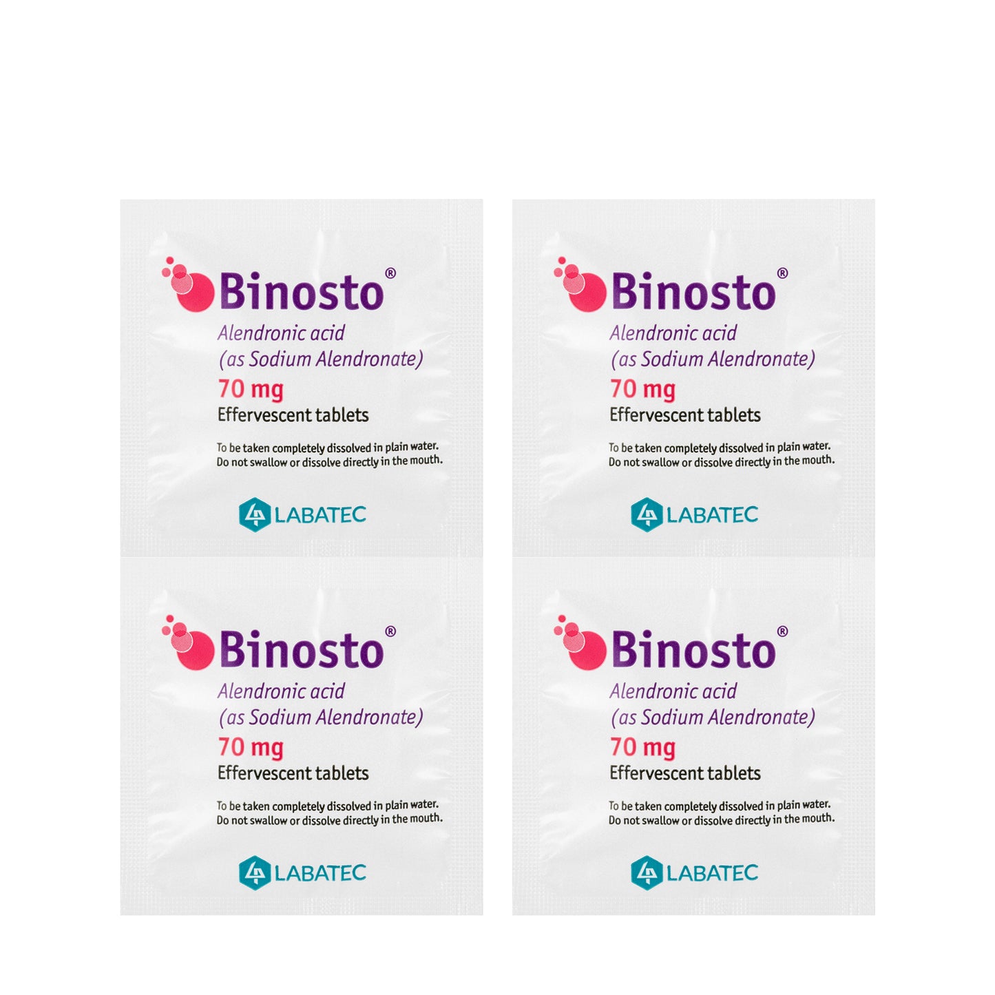 Binosto 70Mg 4 effervescent tablets
