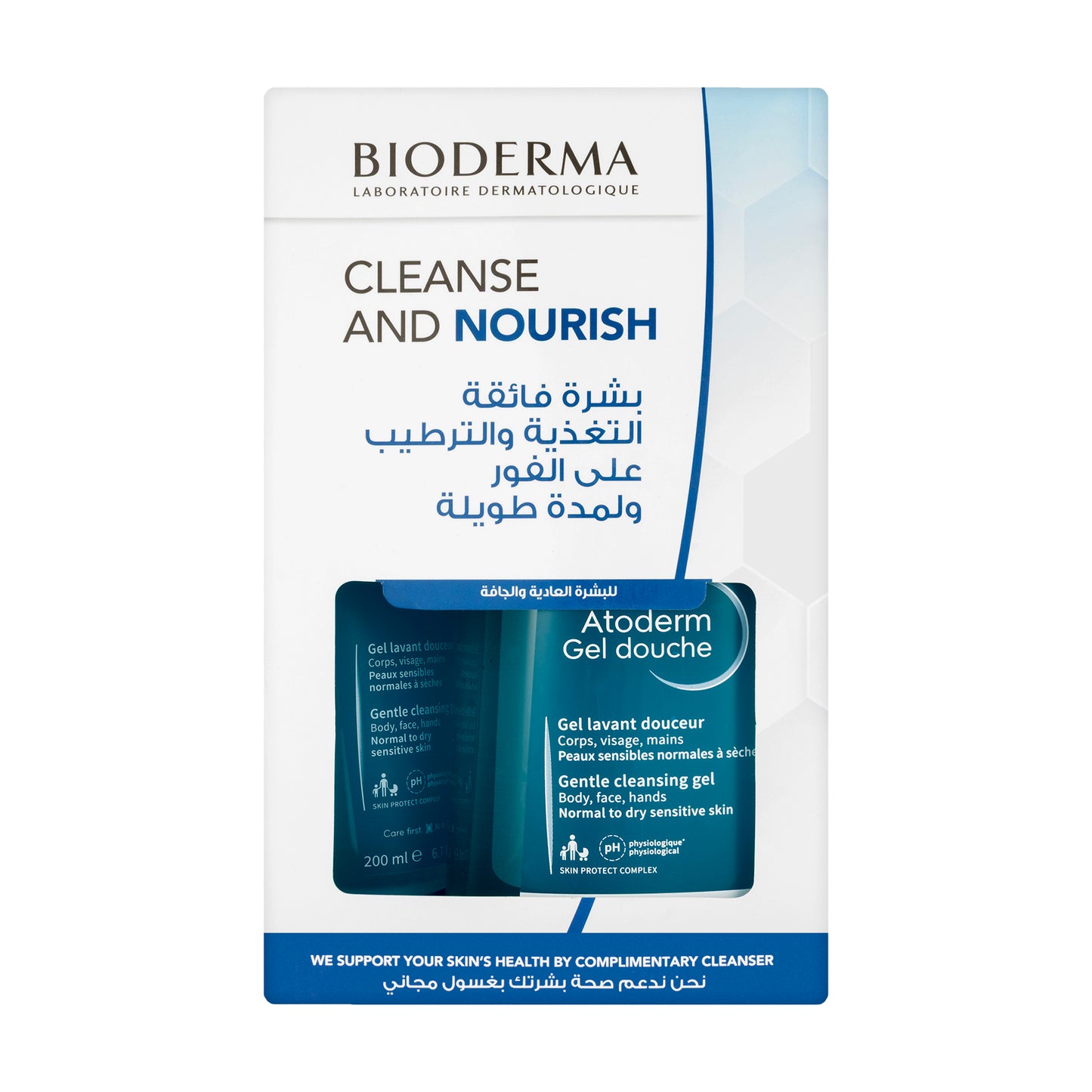 Bioderma Atoderm Gel Douche 1 Liter + 200 Ml Offer Pack