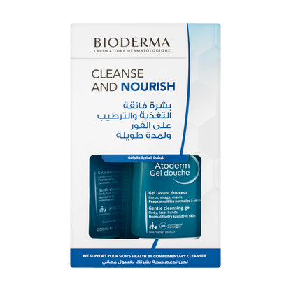 Bioderma Atoderm Gel Douche 1 Liter + 200 Ml Offer Pack