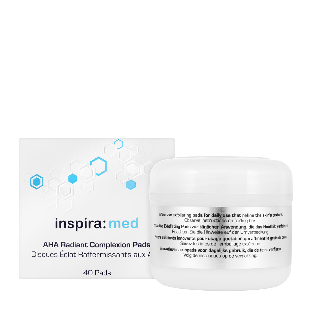 Inspiramed AHA Radiant Complexion Pads 40 Pieces