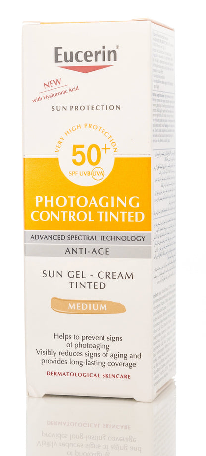 Eucerin Photoaging Control Tinted SPF 50+ Sun Gel-Cream Medium 50 Ml