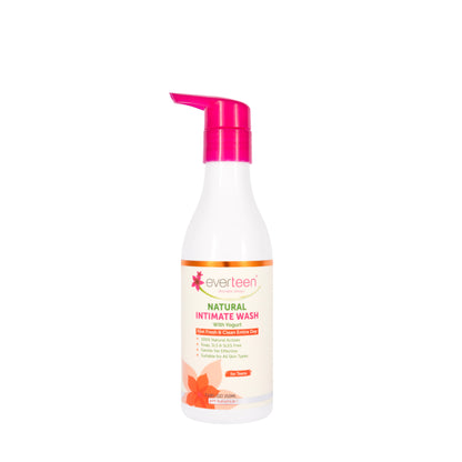 Everteen Natural Intimate Wash with Yogurt pH Balanced 210 Ml
