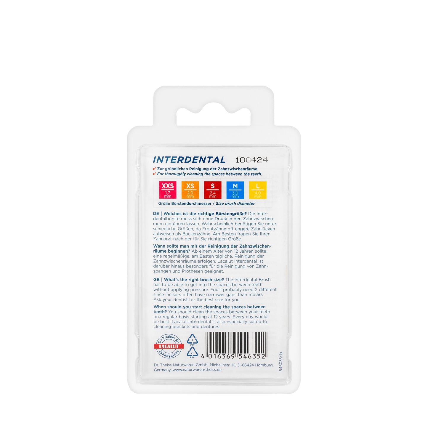 Lacalut Interdental Brush Orange 2mm -Xsmall (5Pieces)