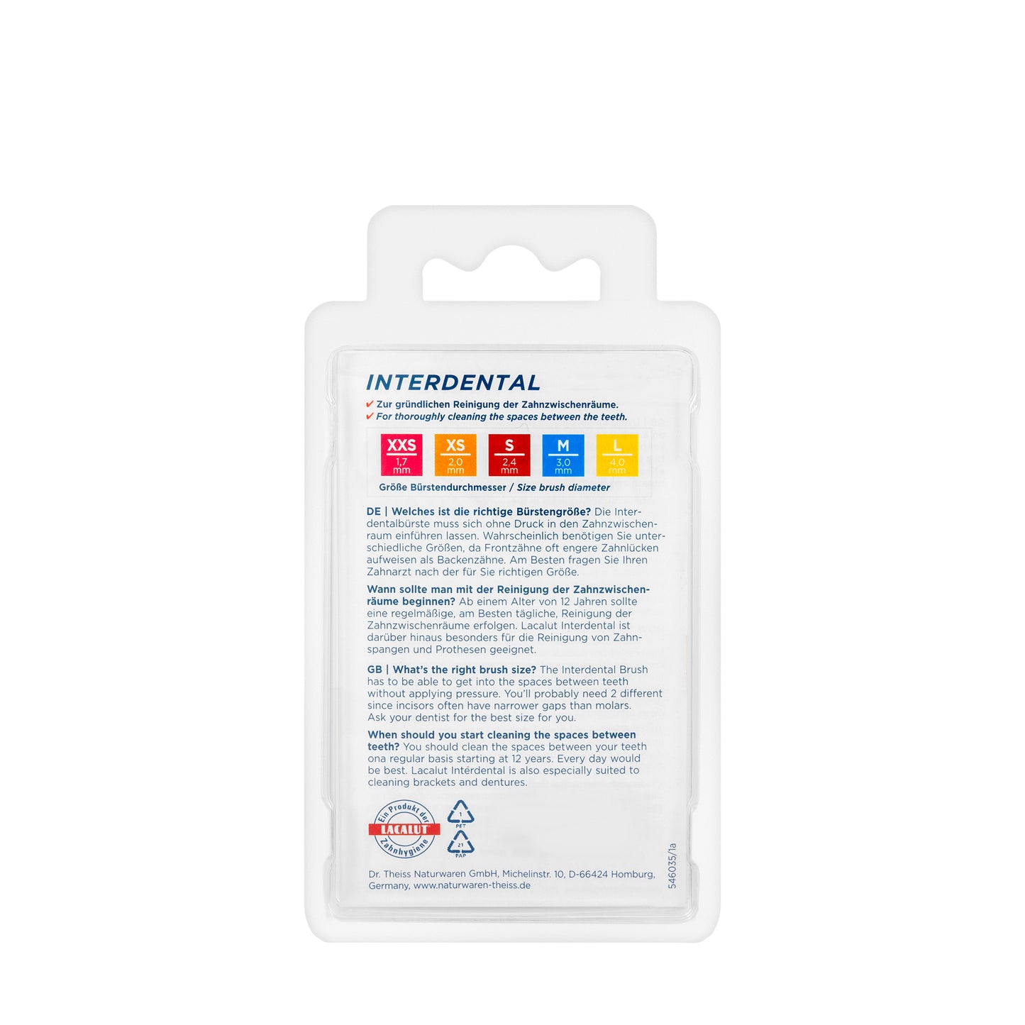 Lacalut Interdental Brush Red 2.4mm -Small (5Pieces)
