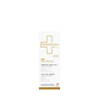 DermEden Day Protocole 4 in 1 Combination to Oily Skin SPF 50+ Day Cream 50 ml