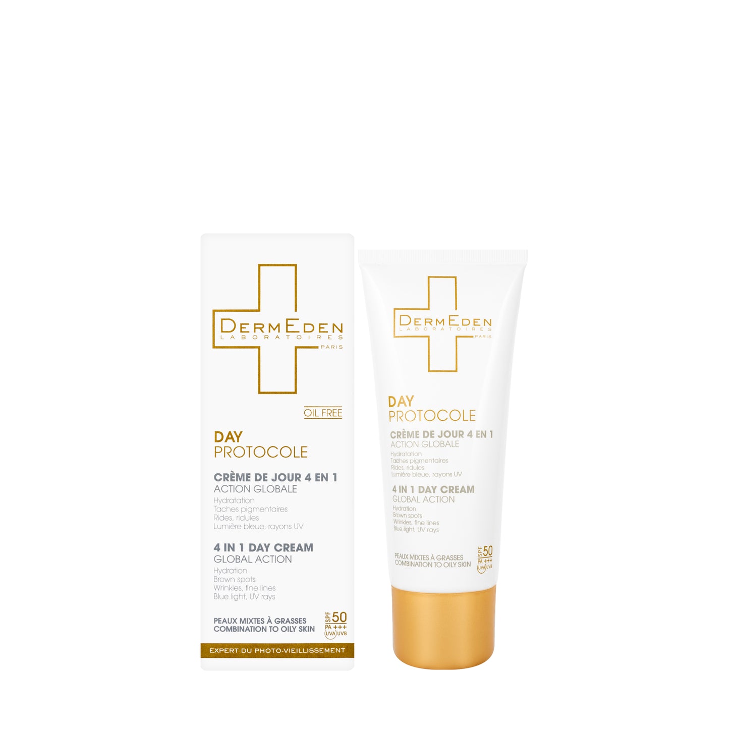 DermEden Day Protocole 4 in 1 Combination to Oily Skin SPF 50+ Day Cream 50 ml