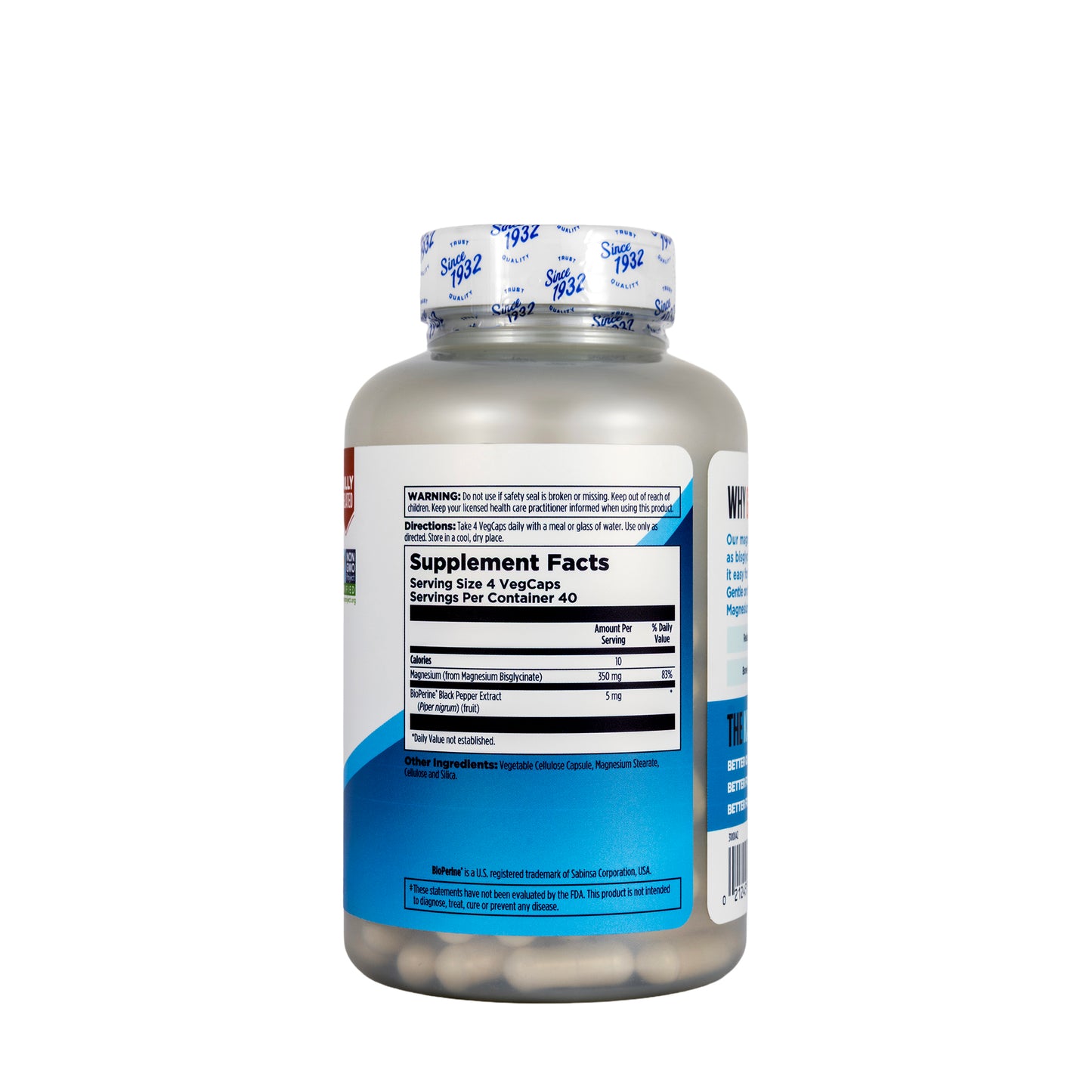 Kal Magnesium Glycinate 350 mg 160 Capsule