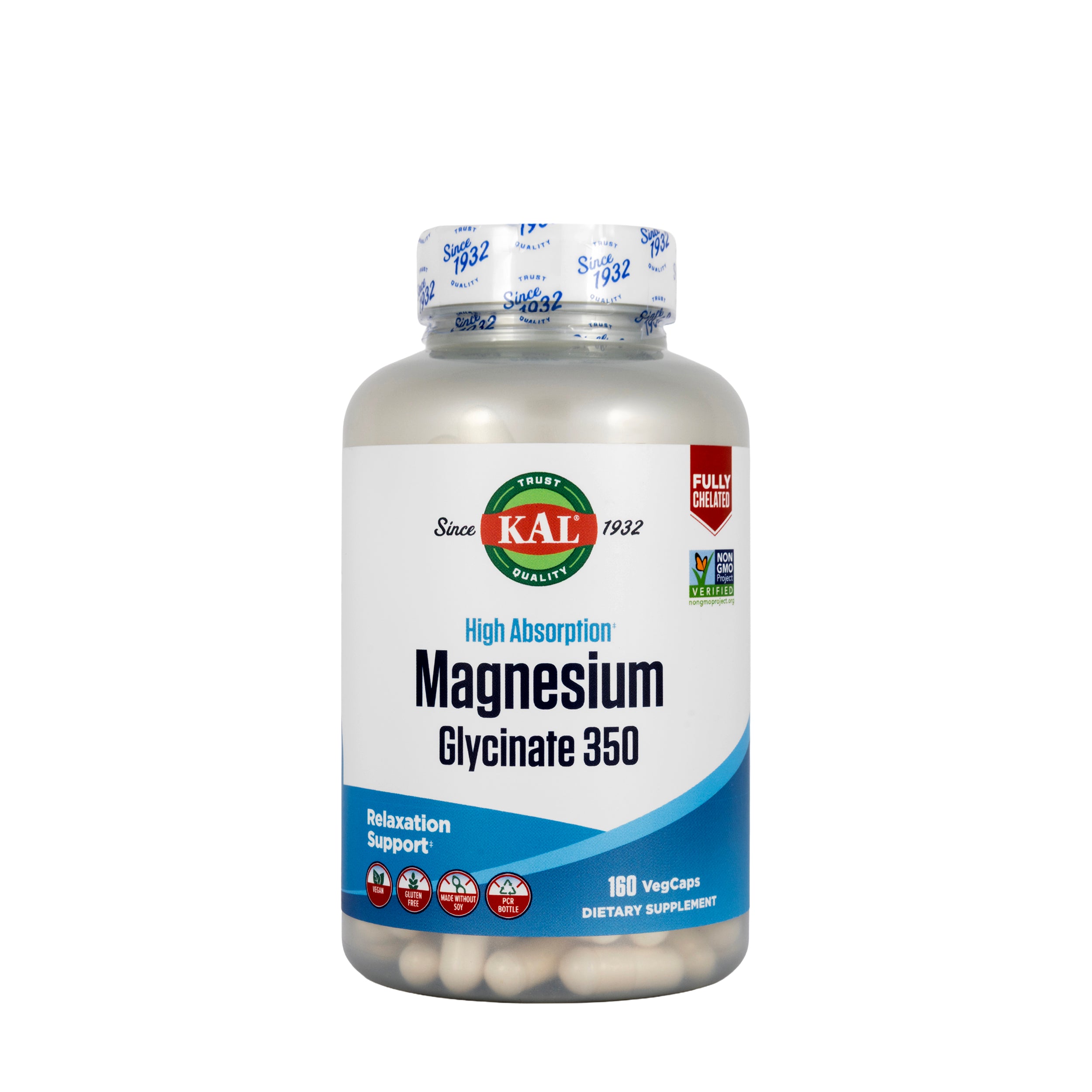 Kal Magnesium Glycinate 350 mg 160 Capsule