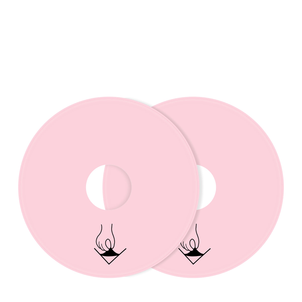 Biodermis Epi-Derm Silicone Gel Sheet Areola Circles Clear (2 Strips)