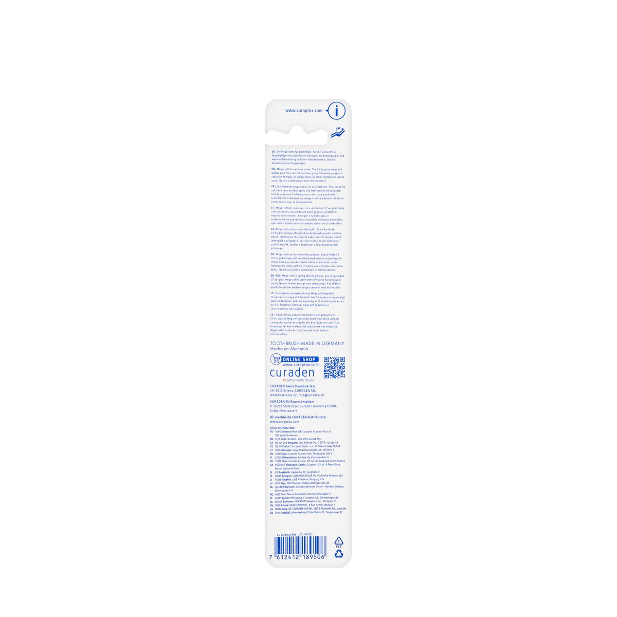Curaprox CS Surgical Mega Soft Toothbrush