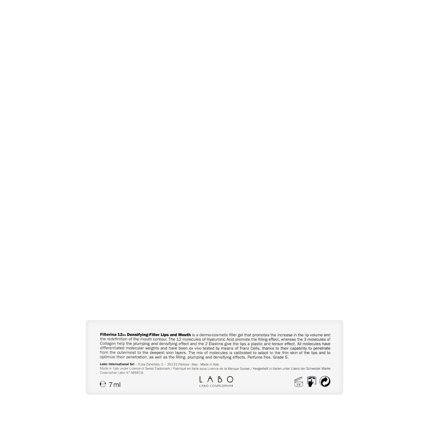 Fillerina Densifying Filler 12 HA Lip and Mouth Grade 5 Gel 7 Ml