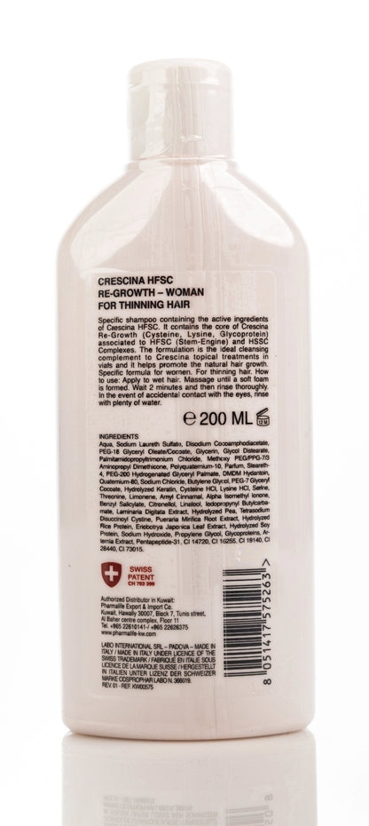 Crescina HFSC Re-Growth Thinnig Hair Shampoo for Women 200 Ml