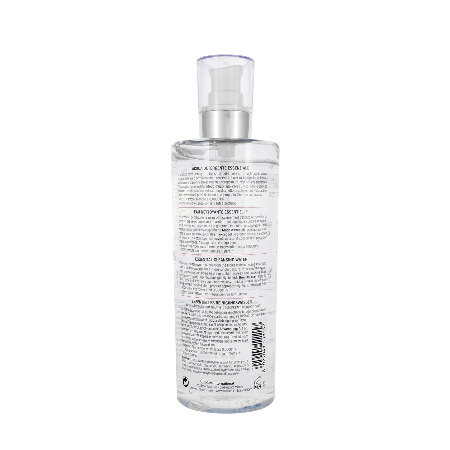 BioNike Tolerance Defence Essential Cleansing Water 400 Ml
