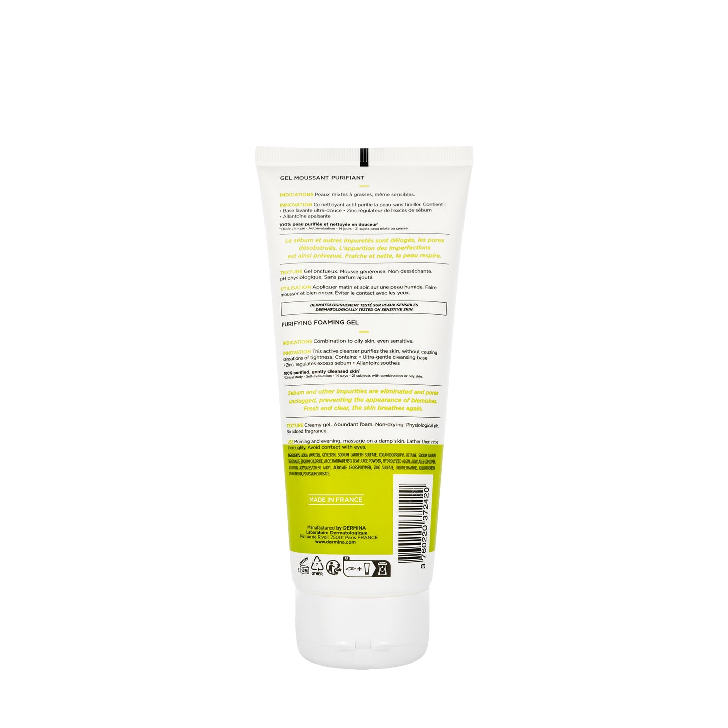 Dermina Normalina Purifying Foaming Gel 200 Ml