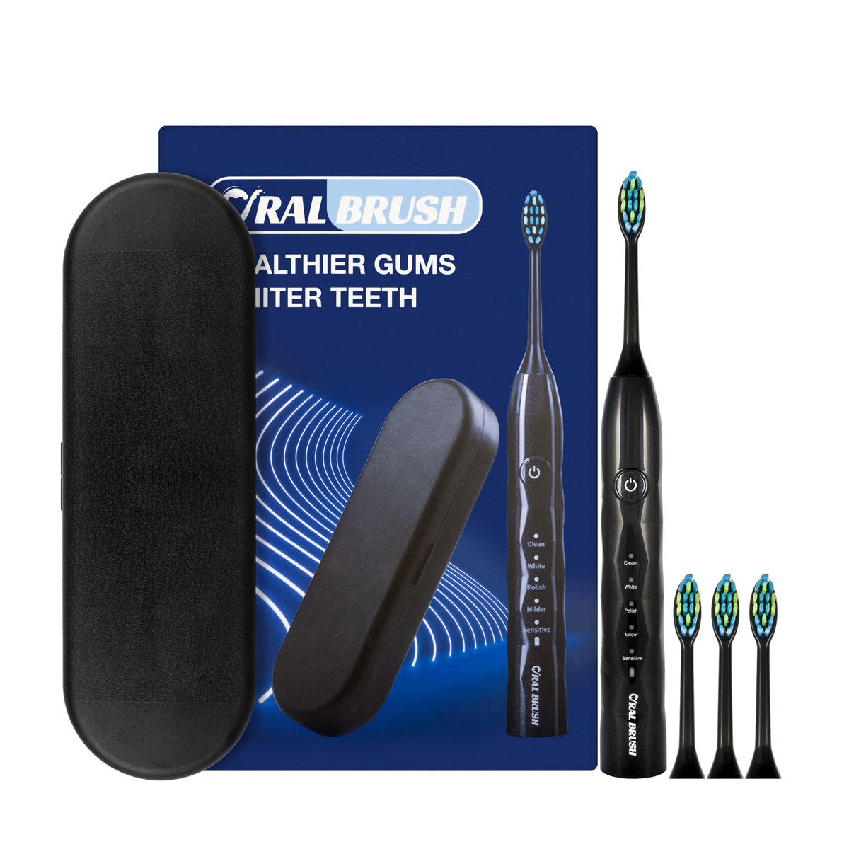 Oral Brush Whiter Teeth Electric Toothbrush-Black