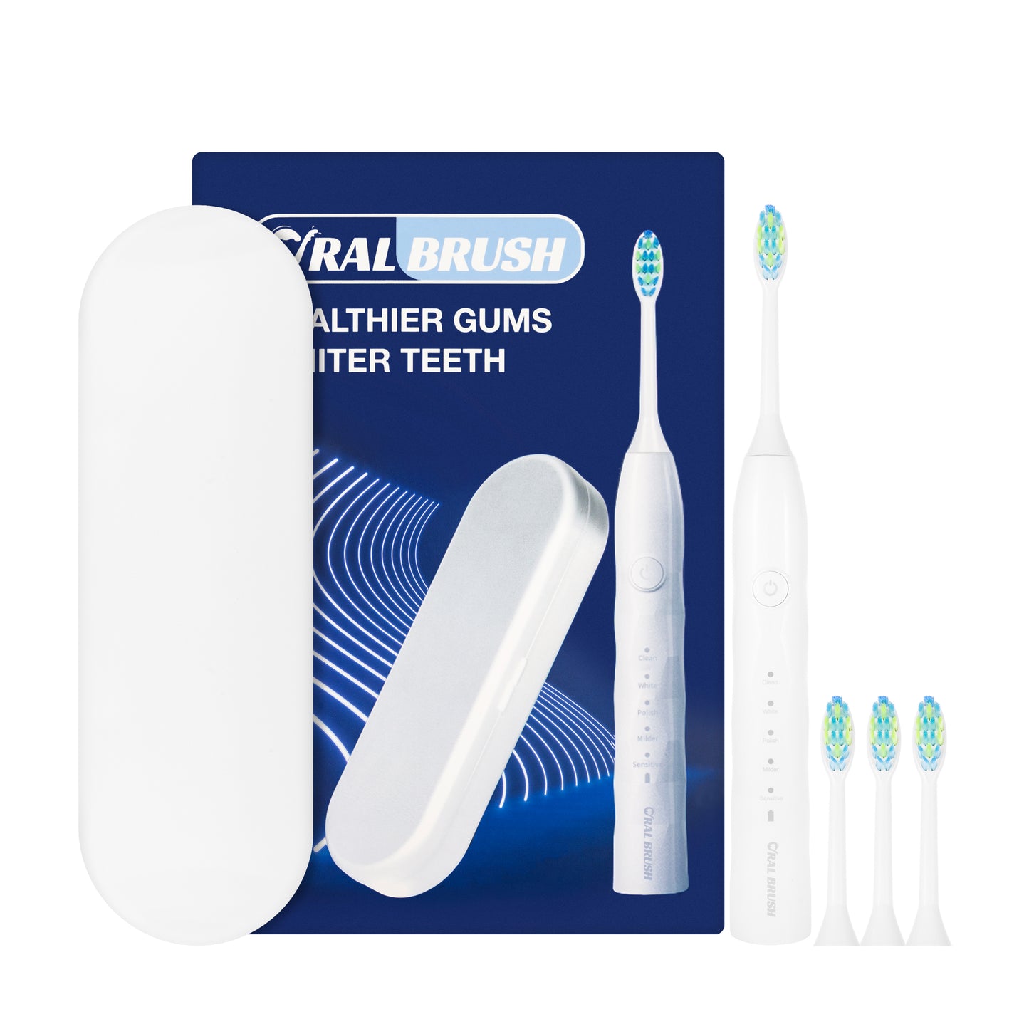Oral Brush Whiter Teeth Electric Toothbrush-White