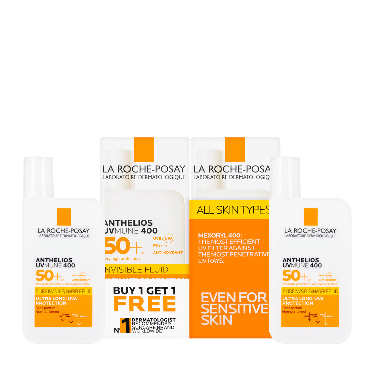La Roche-Posay Anthelios Uvmune 400 Spf 50 Fluid 50Ml 1+1 Offer