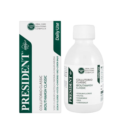 President Daily Use Classic Mouthwash 200ml