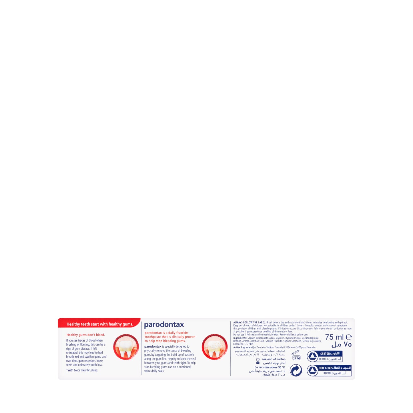 Parodontax Whitening ToothPaste 75ml