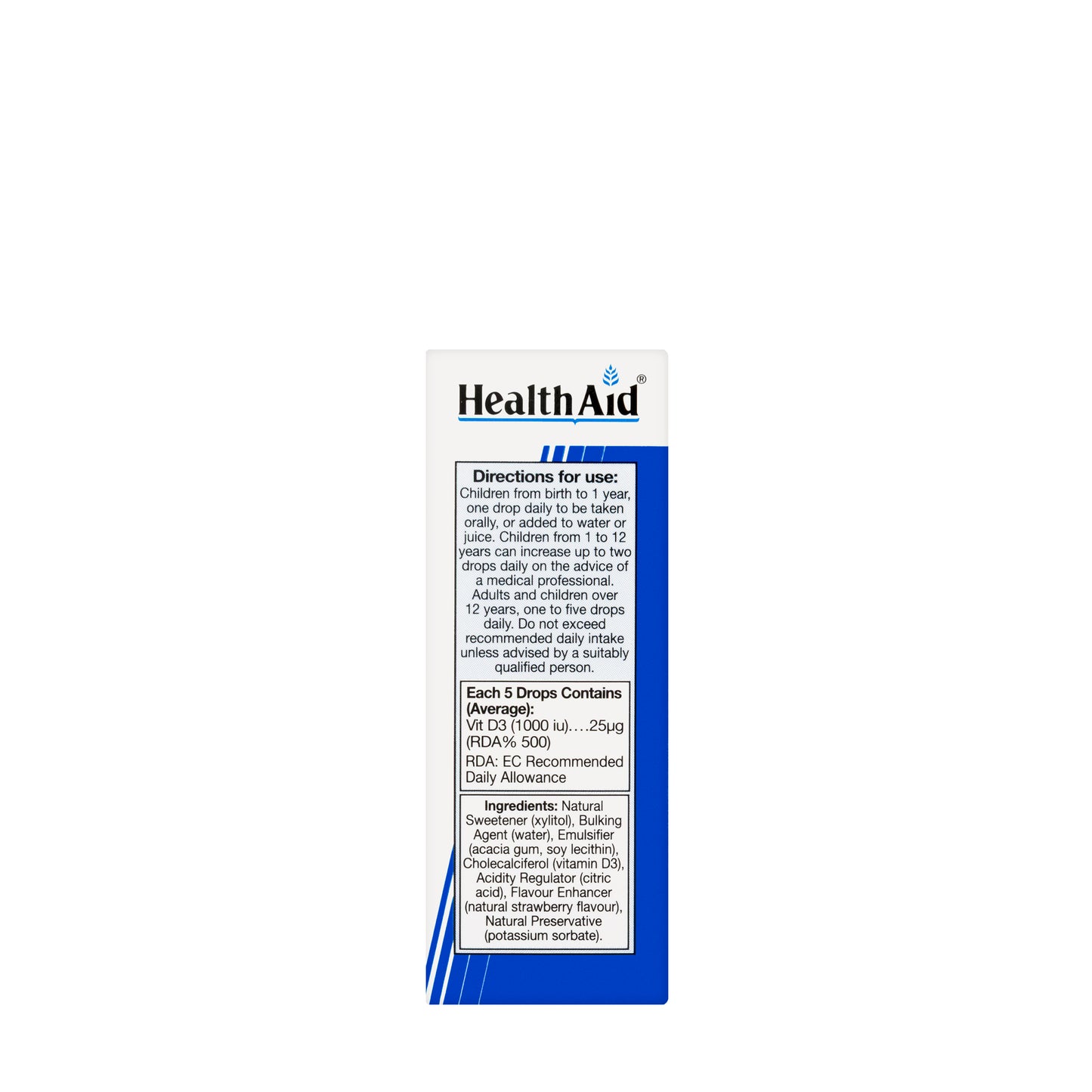 Health AidVitamin D3 1000IU Drops 15ml