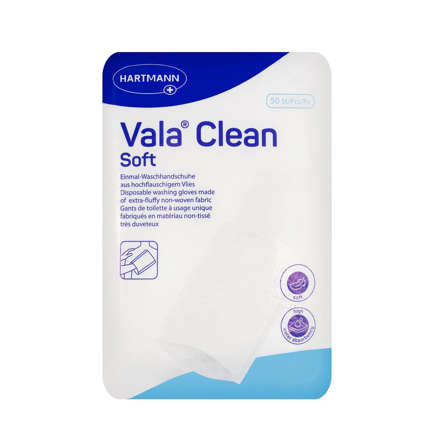 Hartmann Vala Clean Soft Washing Gloves 50 Pieces
