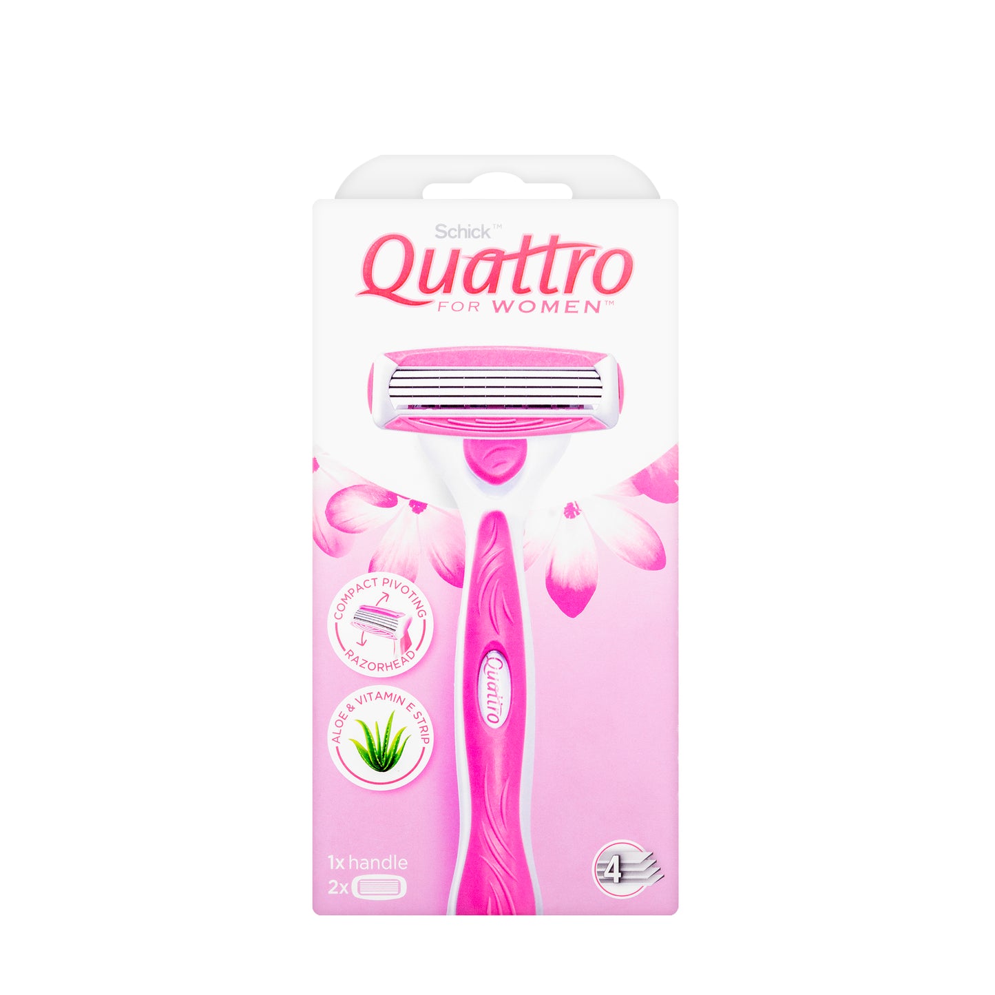 Schick Quattro Women Razor Kit 1+2