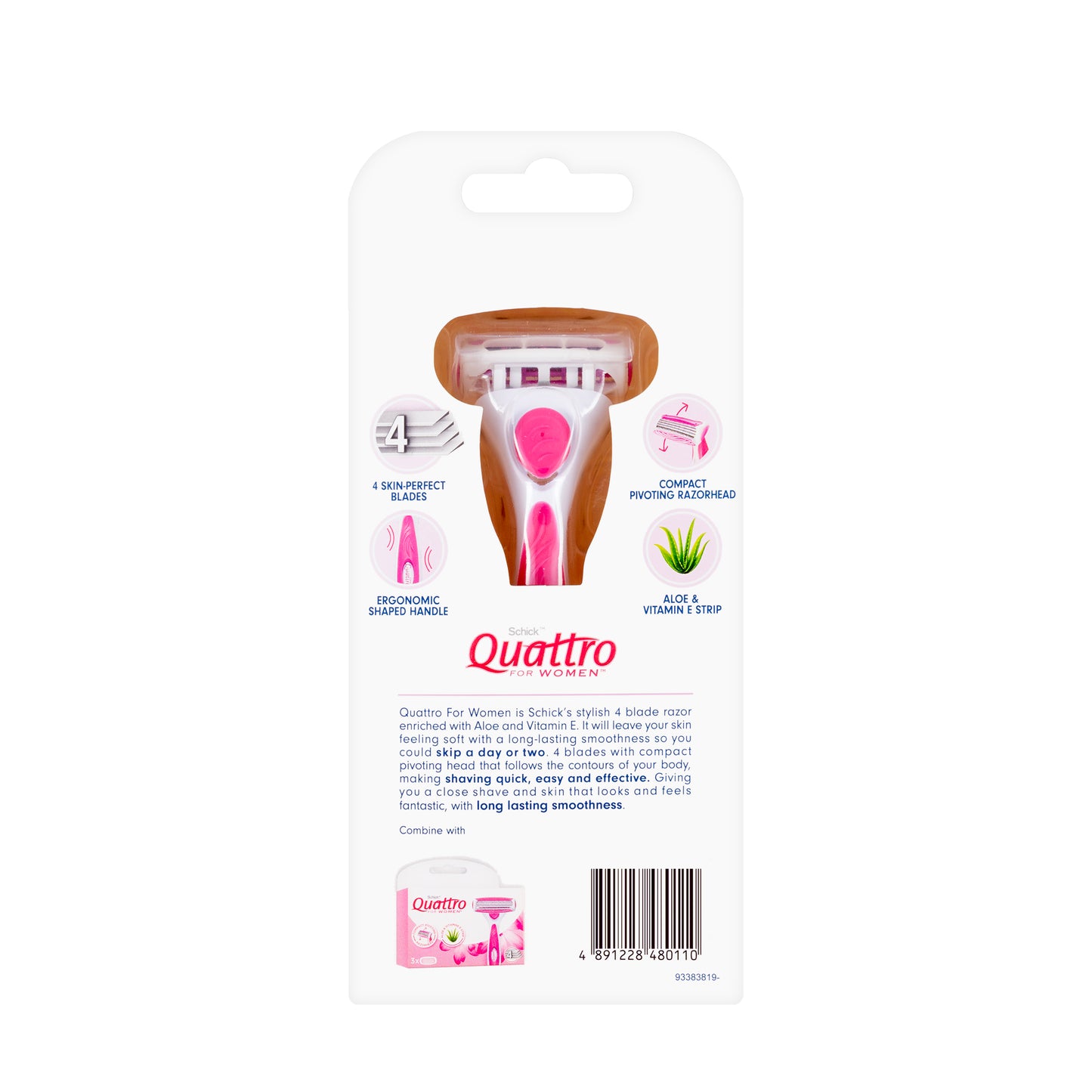 Schick Quattro Women Razor Kit 1+2