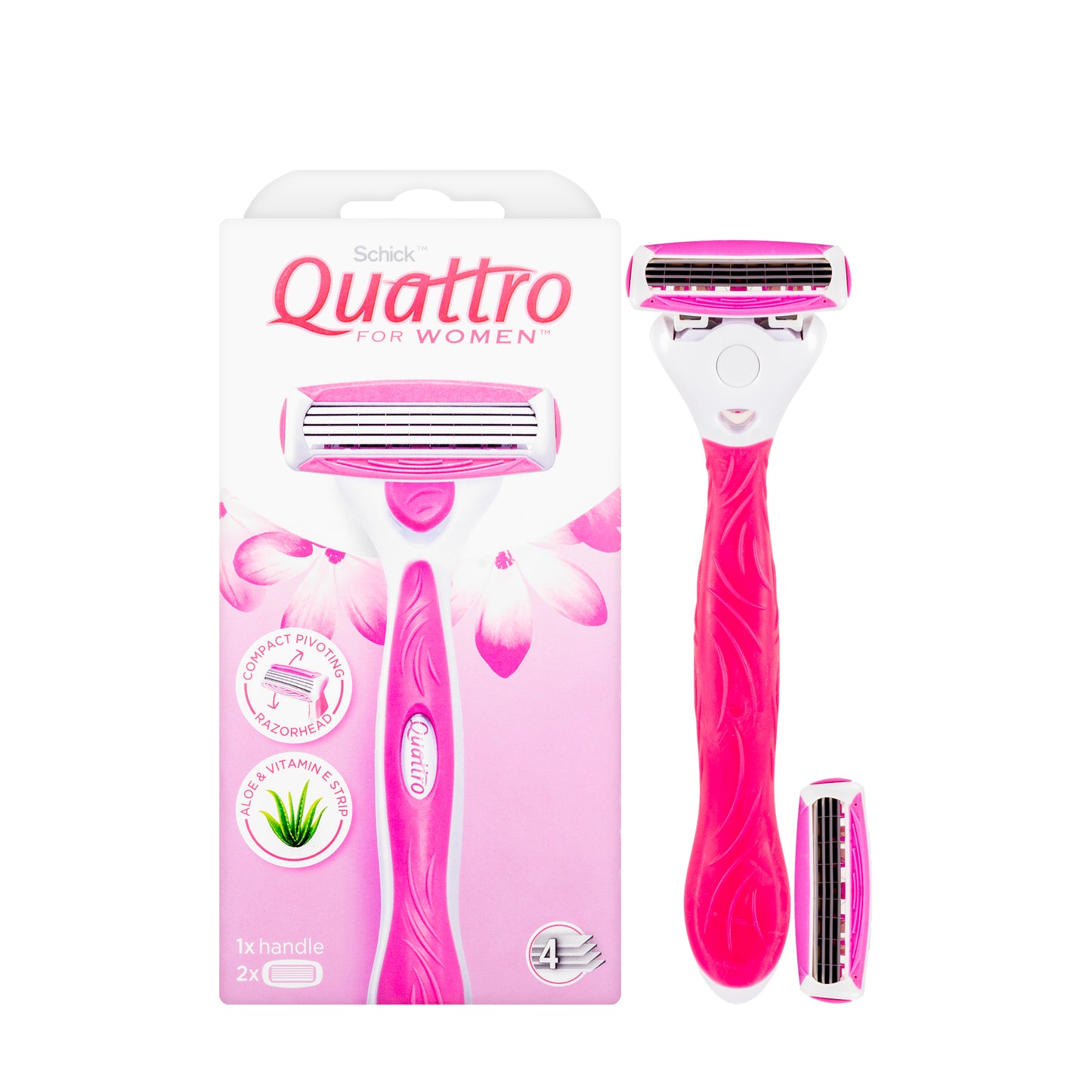 Schick Quattro Women Razor Kit 1+2