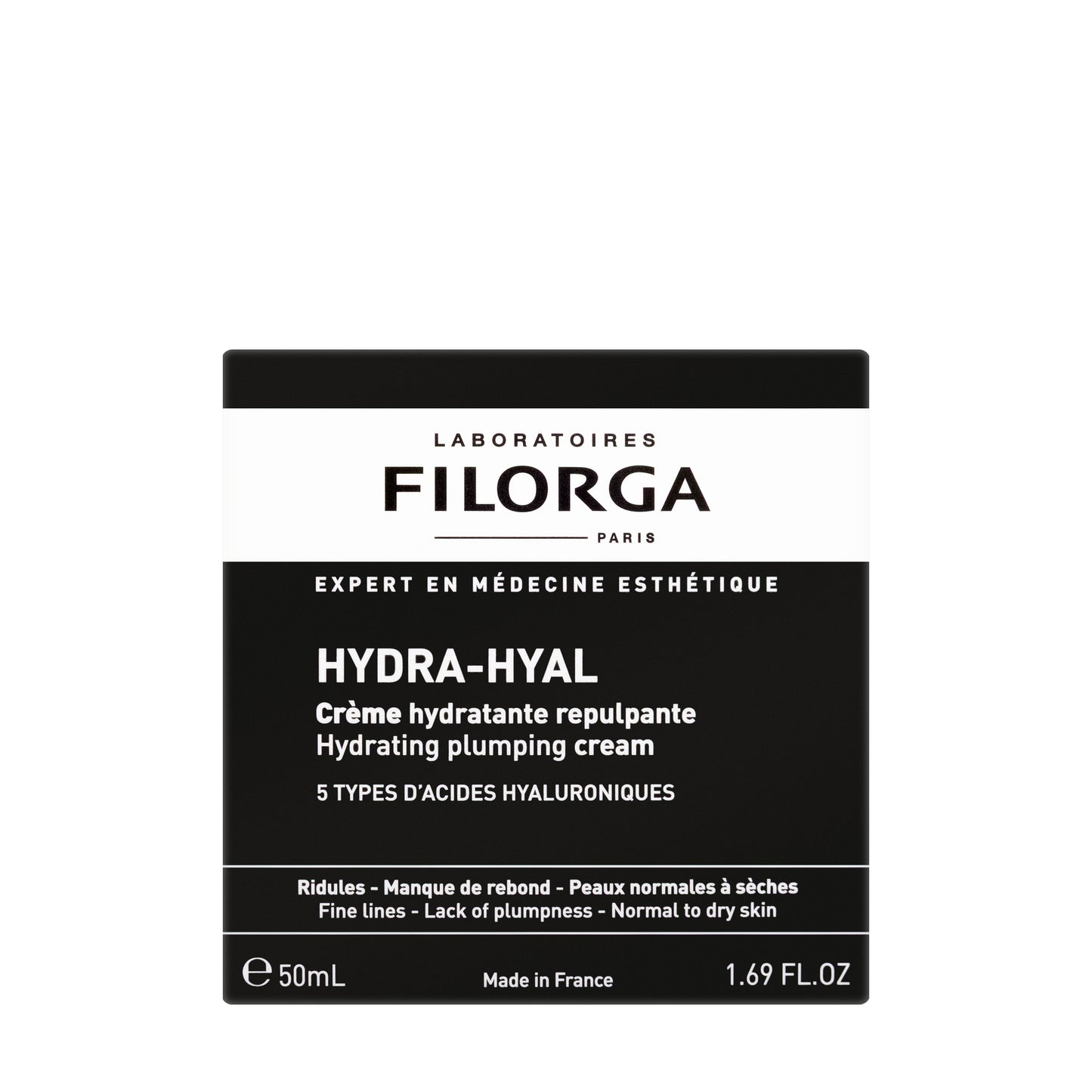 Filorga Hydra Hyal Cream Hydrating Plumping Cream Normal to Dry Skin 50 Ml