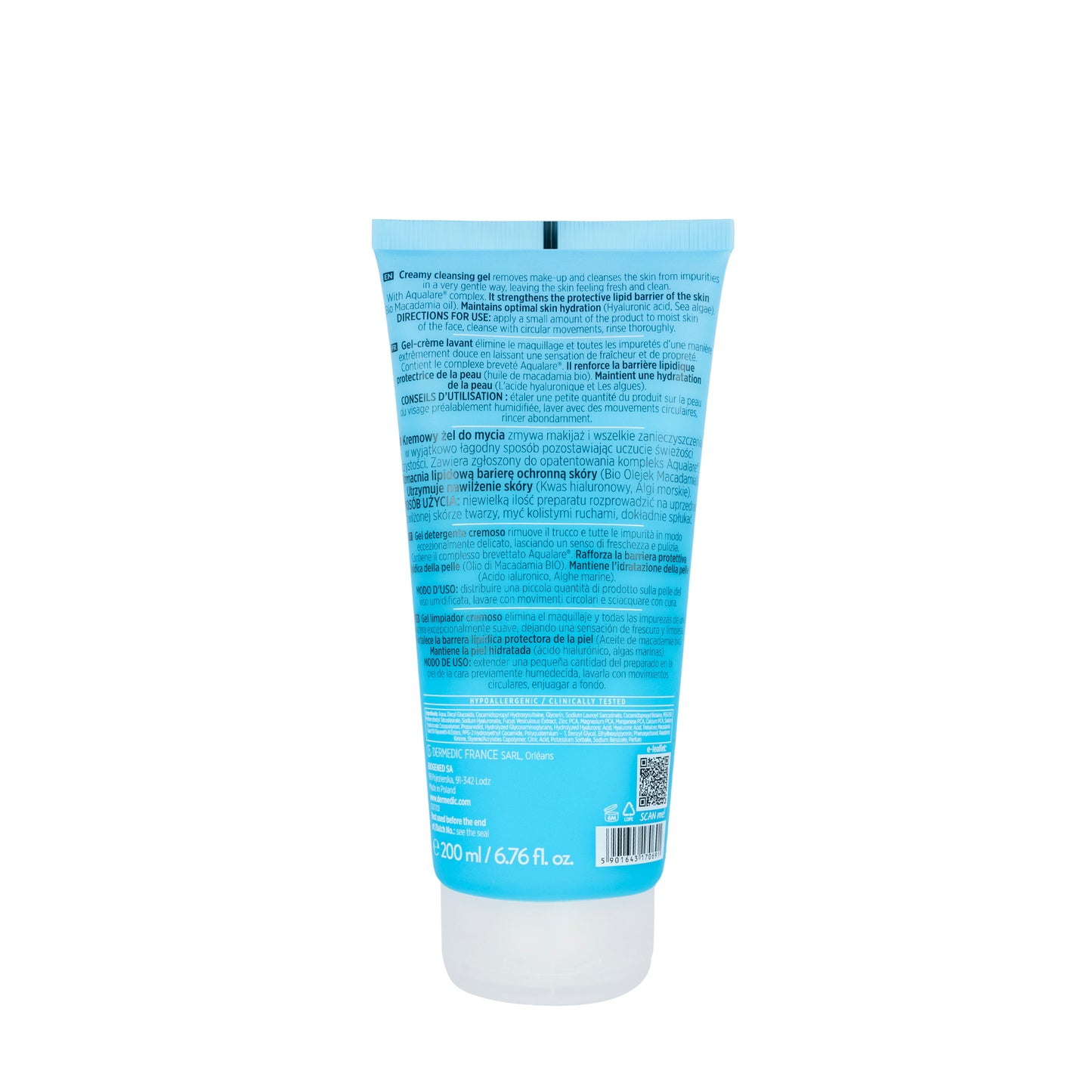 Dermedic Hydrain3 Hialuro Creamy Cleansing Gel 200 ml