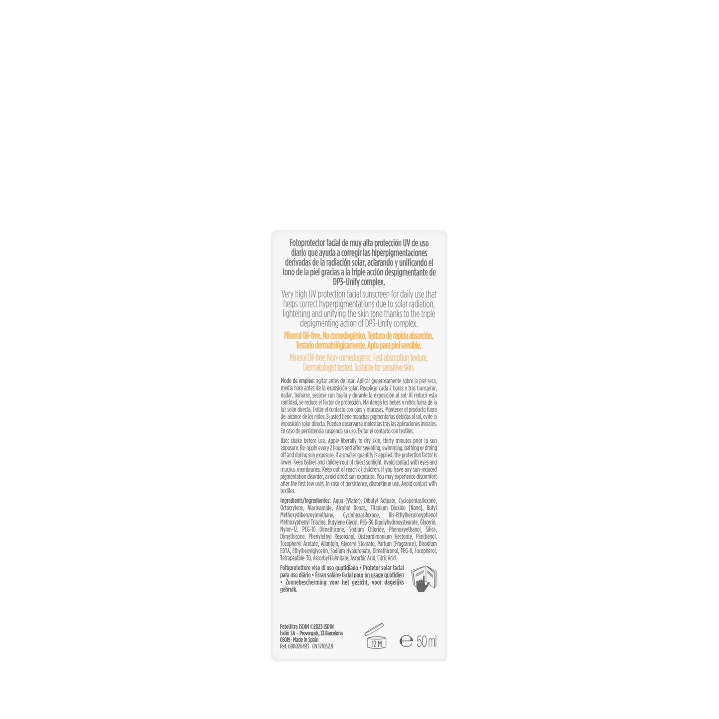 Isdin Foto Ultra100 Spf 50+ Active Fluid 50 Ml