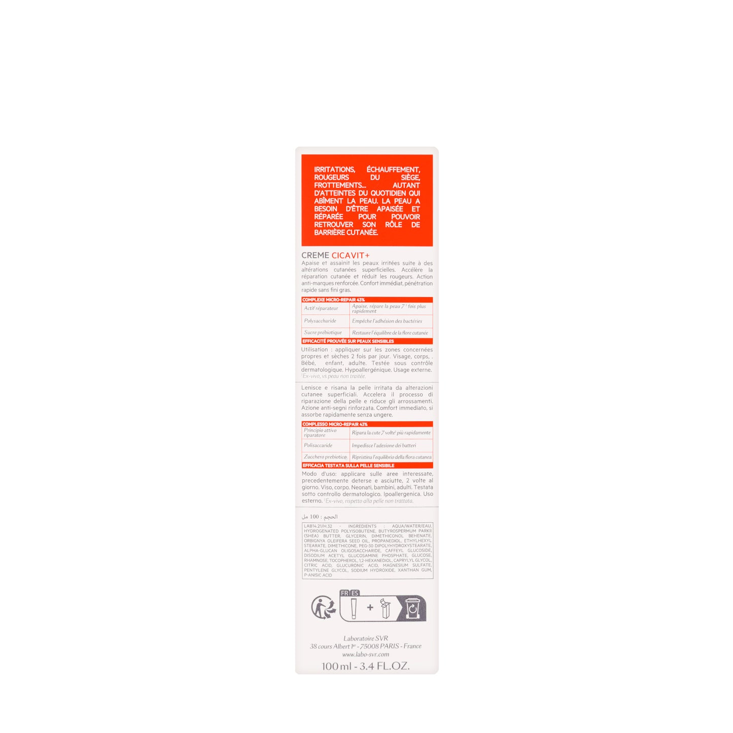 SVR Cicavit+ Crème 100 ml
