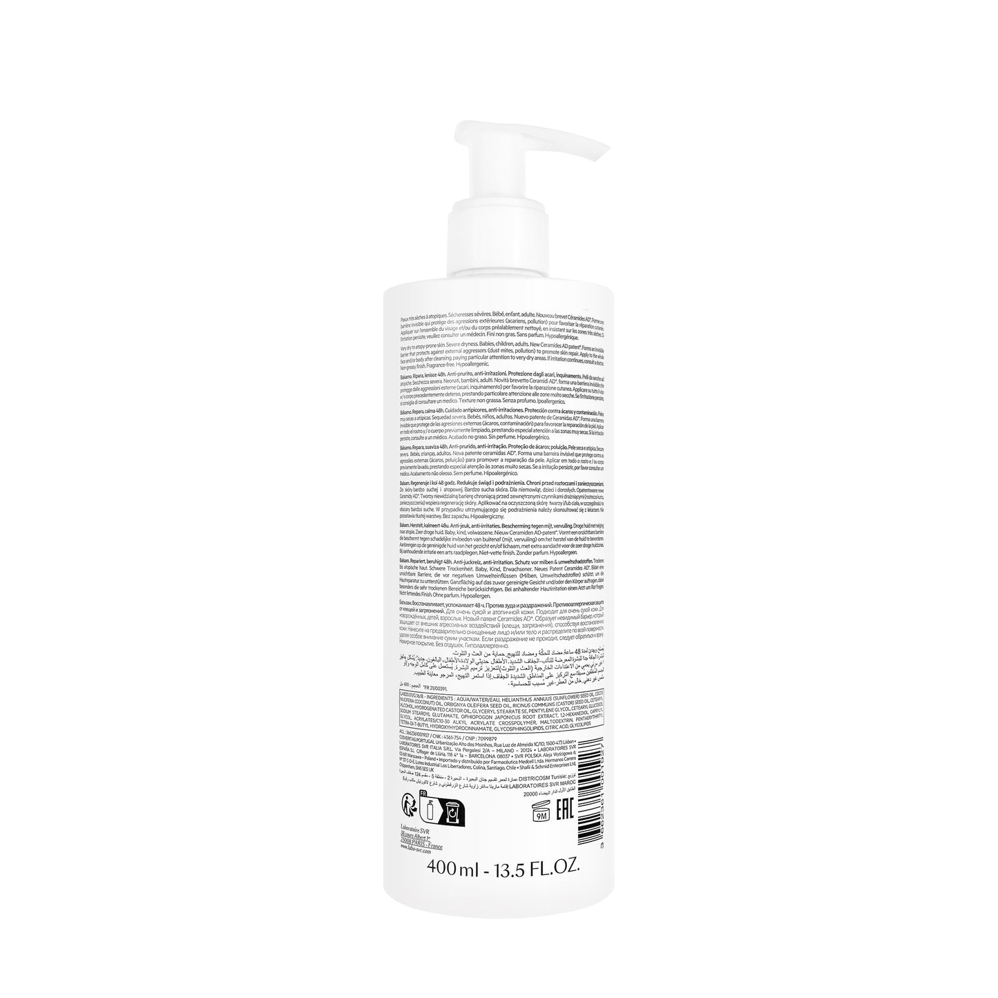 SVR Topialyse Baume Protect+ 400ml