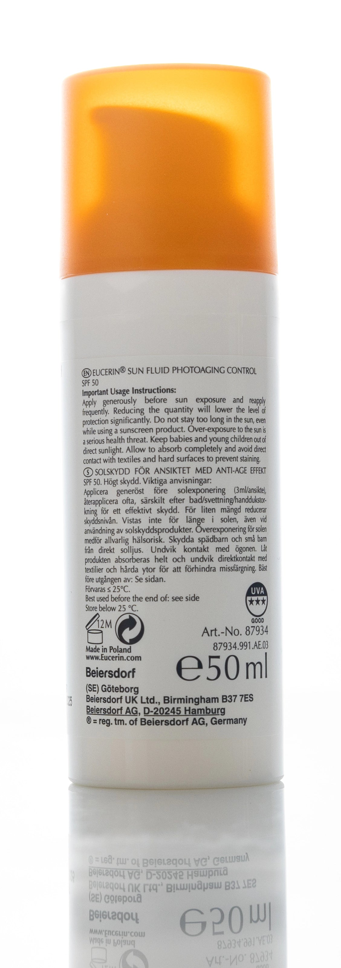 Eucerin Sun Photoaging Control SPF 50+ Fluid 50 Ml Offer Pack 1+1